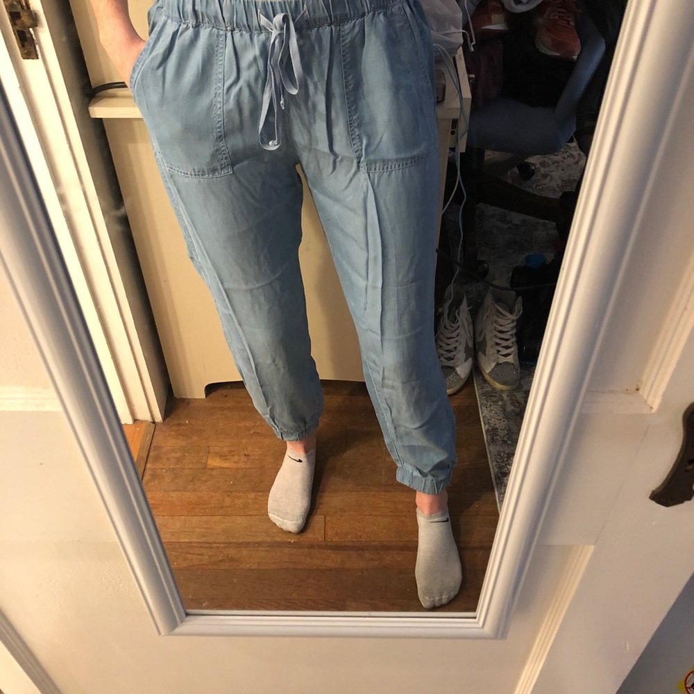 blue joggers!!!!